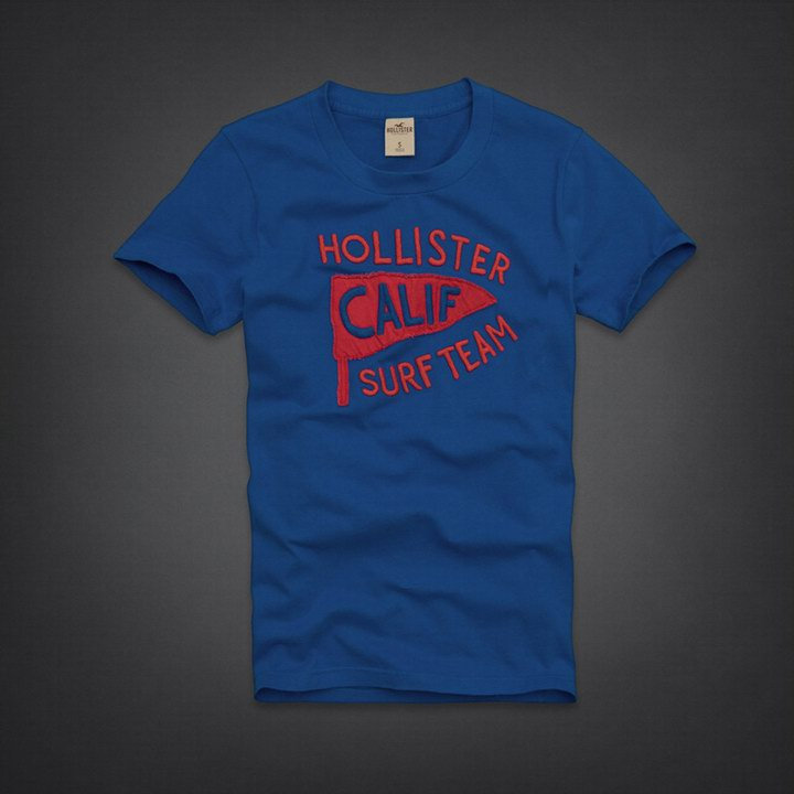 Tee shirt Hollister Homme Bleu